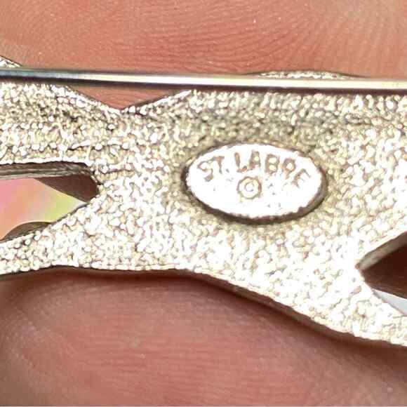 1970’s Signed St. Labre Turquoise color and Silver Tone Road Runner Pin Brooch - Picture 3 of 5